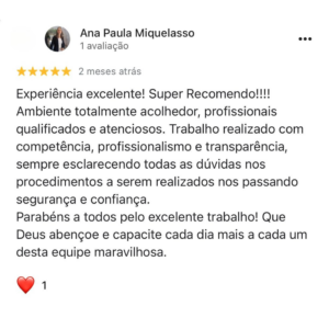 Imagem com a foto do paciente, o nome do paciente, 5 estrelas e um comentário explicando porque o paciente ficou muito satisfeito com o tratamento no consultório do Dr. Claudinei dentista Araucaria, que diz: Experiência excelente! Super Recomendo!!!! Ambiente totalmente acolhedor, profissionais qualificados e atenciosos. Trabalho realizado com competência, profissionalismo e transparência, sempre esclarecendo todas as dúvidas nos procedimentos a serem realizados nos passando segurança e confiança. Parabéns a todos pelo excelente trabalho! Que Deus abençoe e capacite cada dia mais a cada um desta equipe maravilhosa.