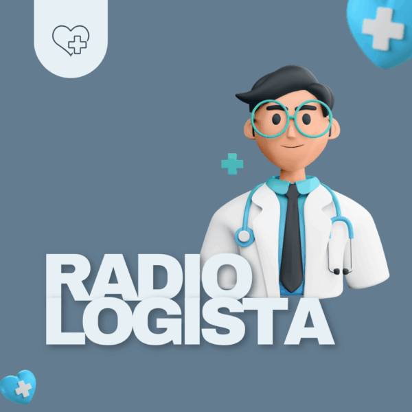 banner escrito radiologista com um desenho